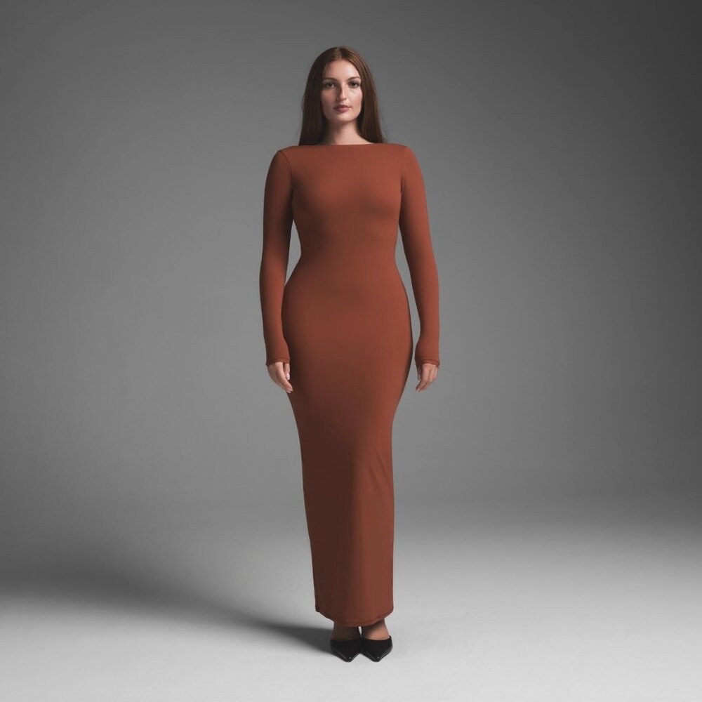 SKIMS Low Back Smoothing Maxi Dress NWT